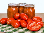 Консервированный томатный соус домашнего приготовления